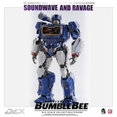 Transformers bumblebee pack 2 figurines 1/6 dlx soundwave & ravage 28 cm