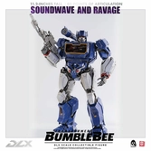 Transformers bumblebee pack 2 figurines 1/6 dlx soundwave & ravage 28 cm