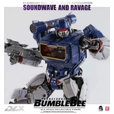Transformers bumblebee pack 2 figurines 1/6 dlx soundwave & ravage 28 cm