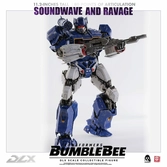 Transformers bumblebee pack 2 figurines 1/6 dlx soundwave & ravage 28 cm