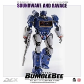 Transformers bumblebee pack 2 figurines 1/6 dlx soundwave & ravage 28 cm