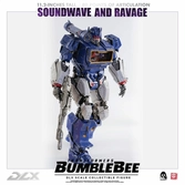 Transformers bumblebee pack 2 figurines 1/6 dlx soundwave & ravage 28 cm
