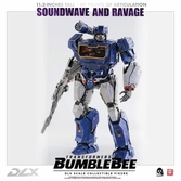Transformers bumblebee pack 2 figurines 1/6 dlx soundwave & ravage 28 cm