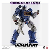 Transformers bumblebee pack 2 figurines 1/6 dlx soundwave & ravage 28 cm