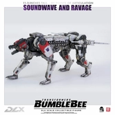Transformers bumblebee pack 2 figurines 1/6 dlx soundwave & ravage 28 cm