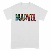 Marvel t-shirt marvel logo characters (xl)