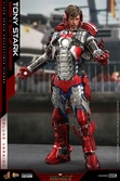 Iron man 2 figurine movie masterpiece 1/6 tony stark (mark v suit up version) deluxe 31 cm