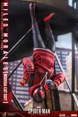 Spider-man: miles morales figurine videogame masterpiece 1/6 miles morales bodega cat suit 29 cm
