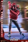 Spider-man: miles morales figurine videogame masterpiece 1/6 miles morales bodega cat suit 29 cm