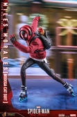 Spider-man: miles morales figurine videogame masterpiece 1/6 miles morales bodega cat suit 29 cm