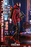Spider-man: miles morales figurine videogame masterpiece 1/6 miles morales bodega cat suit 29 cm