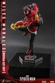 Spider-man: miles morales figurine videogame masterpiece 1/6 miles morales bodega cat suit 29 cm