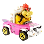 Mario kart hot wheels véhicule métal 1/64 bowser (badwagon) 8 cm