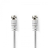 Câble antenne f m - f m f mâle - f mâle 5.00 m blanc