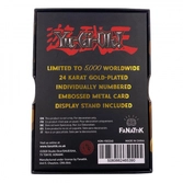Yu-gi-oh! - magicienne des ténèbres - carte métal plaquée or 24k