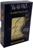 Yu-gi-oh! - magicienne des ténèbres - carte métal plaquée or 24k