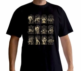 Saint seiya - t-shirt - 12 armures d'or (xxl)
