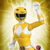 Mighty morphin power rangers figurine ultimates yellow ranger 18 cm