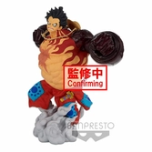 One piece statuette bwfc 3 super master stars piece monkey d. luffy gear4 the original 22 cm