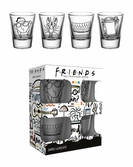 Friends - doodle - set de 4 verres à shot