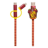 Harry potter câble de chargement 3in1 hogwarts scarf gryffindor