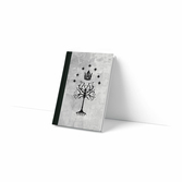 Le seigneur des anneaux - arbre blanc - cahier premium '12x18x1cm'