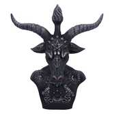 Baphomet - buste céleste noir et argent 33cm