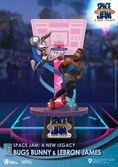 Space jam: a new legacy diorama pvc d-stage bugs bunny & lebron james standard version 15 cm