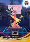 Space jam: a new legacy diorama pvc d-stage sylvester & tweety & daffy duck standard ver. 15 cm