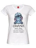 Lilo & stitch t-shirt femme ohana means family (xl)