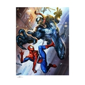 Marvel impression art print spider-man vs venom 46 x 61 cm - non encadrée
