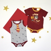 Harry potter - boîte 2 bodys bébé en jersey - (3 mois)