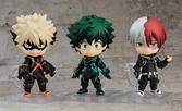 My hero academia: world heroes´ mission figurine nendoroid izuku midoriya stealth suit ver. 10 cm
