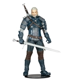 The witcher figurine geralt of rivia (viper armor: teal dye) 18 cm