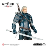 The witcher figurine geralt of rivia (viper armor: teal dye) 18 cm