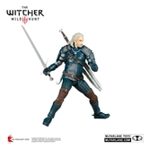 The witcher figurine geralt of rivia (viper armor: teal dye) 18 cm