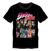 Jojo's bizarre adventure t-shirt character grid (l) - T-Shirts