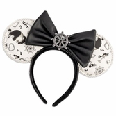 Disney by loungefly serre-tête steamboat willie ears bow rope piping