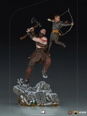 God of war statuette 1/10 bds art scale kratos & atreus 34 cm