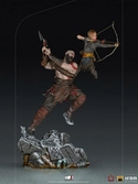 God of war statuette 1/10 bds art scale kratos & atreus 34 cm