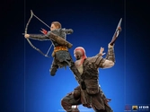 God of war statuette 1/10 bds art scale kratos & atreus 34 cm