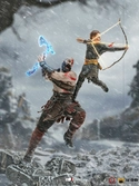 God of war statuette 1/10 bds art scale kratos & atreus 34 cm