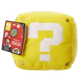 Nintendo - super mario peluche bloc point d'interrogation jaune avec fonctions