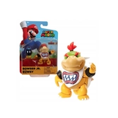 Nintendo - super mario figurine bowser junior avec bob-omb edition limitée 6.5 cm