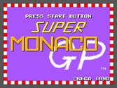 Super Monaco GP - Master System