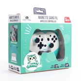 Switch - manette sans fil pandy taille enfant  - cable 1m - verte