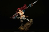 Fairy tail statuette 1/6 erza scarlet the knight ver. refine 2022 31 cm