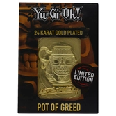 Yu-gi-oh! réplique card pot of greed (plaqué or)