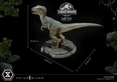 Jurassic world: fallen kingdom statuette prime collectibles 1/2 baby blue 34 cm
