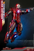 Iron man 3 figurine movie masterpiece 1/6 silver centurion (armor suit up version) 32 cm